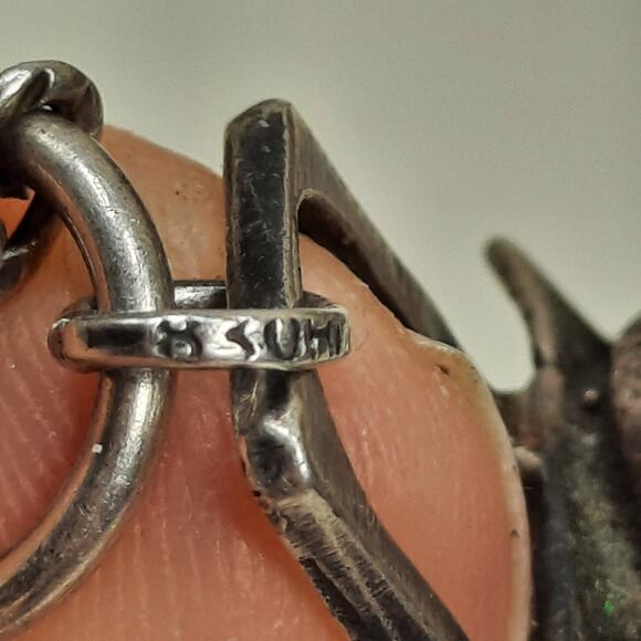 Rare Vintage‎ Pentti Sarpaneva Brutalist 830 Silver "Owl Pendant" Necklace - Picture 9 of 16